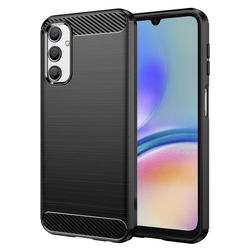 Techsuit Carbon Silicone maska za Samsung Galaxy A05s – crna