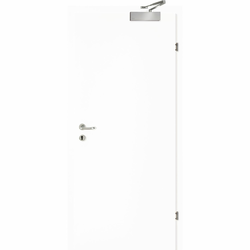 Vhodna vrata Smart SOLIDO protipožarna zašč.EI2 30C,bela,lakir. de. 950/2030 mm