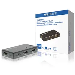 switch HDMI 2 na 1 VLVSW3402, Valueline