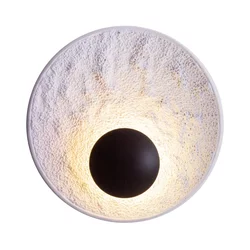 MAXLIGHT W0325 - LED zidno svetlo OYAKA LED/5W/230V prečnik 29 cm belo/crno