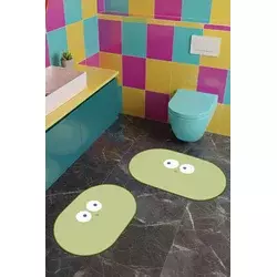 Lessentiel Maison Set prostirki za kupatilo, 2 komada, Zeleni
