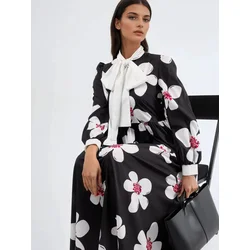 MSN Collection Obleka Maxi črna