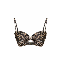 Trendyol Brown-Multi Color Plain Diver/Scuba Strappy Bikini Above
