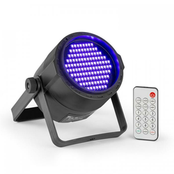 PLS20 Blacklight UV Par, LED reflektor, 120x3528 LED diode, akumulator, daljinski upravljalnik (Sky-153.249)
