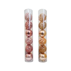 Kuglice rose gold, champagne gold veličine 8 centimetara Champagne Gold