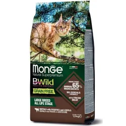 Monge BWild Hrana za odrasle mačke, Bizon, sočivo i krompir, 1.5kg