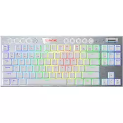 REDRAGON HORUS TKL K621W RGB WIRELESS/WIRED/BT WHITE MECHAN., RED SW tipkovnica