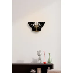 Opviq Zidna lampa E27 Socket, Crna