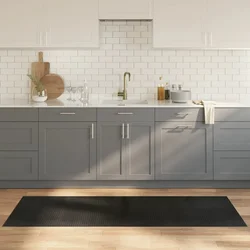 Pravokutni tepih crni 70x200 cm bambus