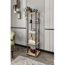 Hanah Home Polica za kuću Bookcase, 34x140x34 cm, Boje hrasta