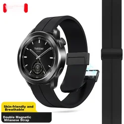 Weiqiantu Zamenska narukvica za pametni sat za Xiaomi Watch S5/S4/S3/S2/ESIM Version, Crna