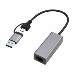 GEMBIRD USB 3.1 + USB C Gigabit mrežni adapter