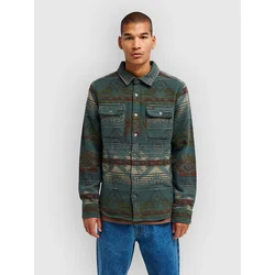 RVCA Dayshift Blanket Flannel Shirt hunter green