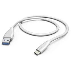 Hama USB Type-C - USB podatkovni kabel, 1,5 m, bel