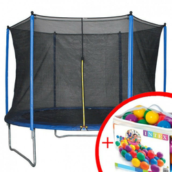 Trambolina + mreža set 305 cm + komplet 100 loptica