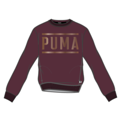 Puma PUMA ATHLETIC CREW SWEAT FL, pulover ž., rdeča