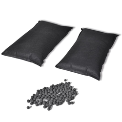 vidaXL 2 x 1 kg Vreća s aktivnim ugljenom za uklanjanje neugodnih mirisa, Velcro vrpcom