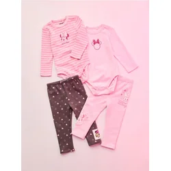 Sinsay - Pamučni bodi sa printom 2 pack Minnie Mouse - krem