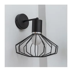 Zidna lampa SOLANO 1xE27/15W/230V crna/sjajni hrom