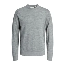 Jack & Jones Pulover Merino 12216817 Siva Regular Fit