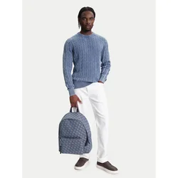 Calvin Klein Jeans Nahrbtnik Unstructured Monogram Backpack 4 LV04G3116G Modra
