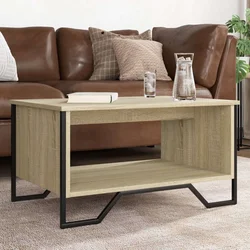 Stolić za kavu boja hrasta 75x51x40 cm konstruirano drvo