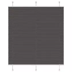 Plisirana roleta crna 115x150 cm širina tkanine 114,4 cm