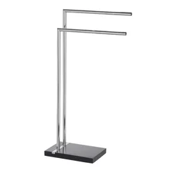WENKO 20461100 - Stalak za peškire NOBLE 45,5x82 cm hrom/crna
