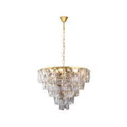 Kristalni luster na lancu CHELSEA 6xE14/40W/230V
