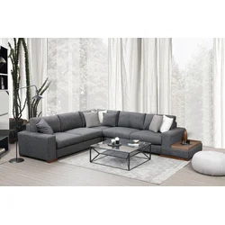 Atelier del Sofa Ugaona garnitura Loop 5 95x85x282cm Antracit
