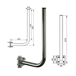 Zidni antenski nosilec ML30/60