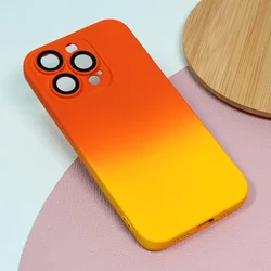 TERACELL Maska za iPhone 14 Pro 6.1 Rainbow Spring narandžasto-žuta