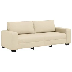 Vidaxl Trosed kremne barve 220x77x82 cm blago