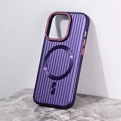 Maska Magsafe Stripe za iPhone 13 Pro 6.1 ljubičasta