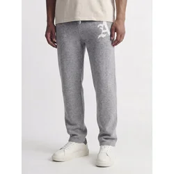 JACK & JONES Hlače JPSTBILL LEGACY pegasto siva/bela
