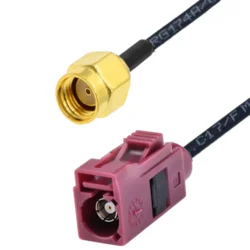 shumee Pigtail FAKRA D vtičnica/SMA-RP vtič RG174 5m