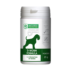 NATURES PROTECTION Suplementi za pse D-Worm Formula, 25g
