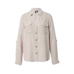 VERO MODA Bluza BUMPY, rjava