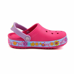 CROCS otroški natikači CROCBAND BUTTERFLY CLOG 202664 CANDY PINK C08