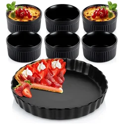 shumee Model za pite + pekači, keramični, črni, 7 kosov.