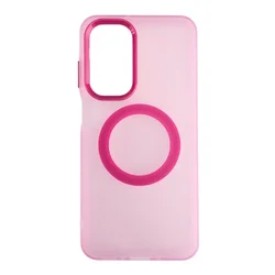 Silikonska futrola Magsafe FLURO COLOR Samsung S24/S25 ROZE