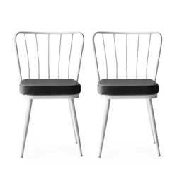 Hanah Home Set 2 trpezarijske stolice Beli