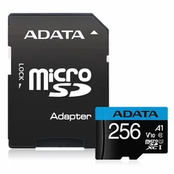 Micro SD Card 256GB AData + SD adapter AUSDX256GUICL10A1-RA1/ class 10