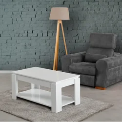 Wallity Klub sto Shelf 104x47x56cm Beli