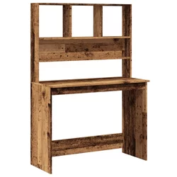 Radni stol s policama boja drva 102x45x148 cm konstruirano drvo