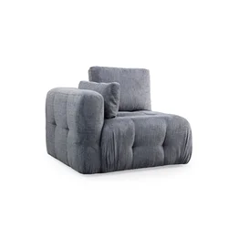 Atelier del Sofa Fotelja Amaris L1, 100 x 100 x 65 cm, Tamnosiva