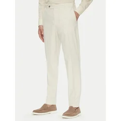 BOSS Chino hlače C-Perin 50544005 Écru Relaxed Fit