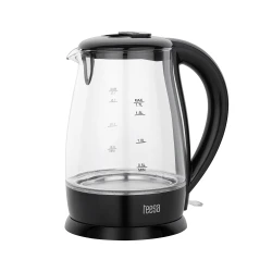 shumee TEESA kuhalnik vode, steklo, 2200 W, črn, 1,7 L