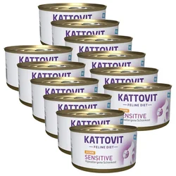 Kattovit Sensitive piščanec v konzervi 12 x 85 g
