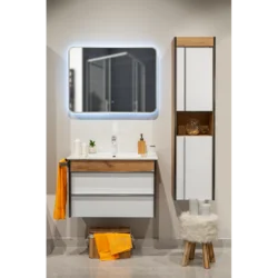 Ceramica lux Ogledalo alu-ram 50x70, silver, touch-dimer pozadinski- CL35 300029